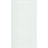 Листовая панель пвх  белая с зеленым швом 955*488 мм