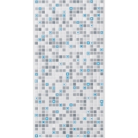 Листовая панель пвх  геометрия синяя 955*488 мм