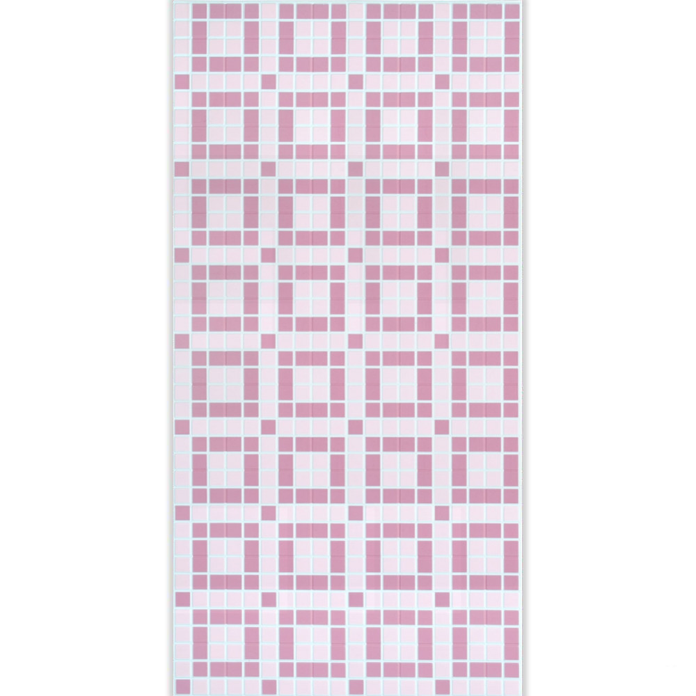 Листовая панель пвх  шоколадка розовая 955*488 мм
