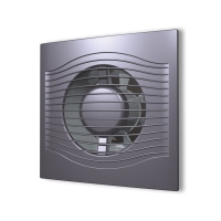 Вентилятор SLIM 4C dark gray metal осевой вытяжной с обратным клапаном D 100, декоративный