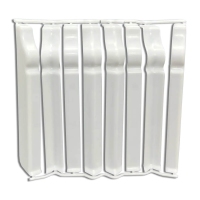 Набор декоративных накладок для плинтуса ПВХ фигурного 80 мм "Идеал Дюра", 001 Белый (2*8шт)