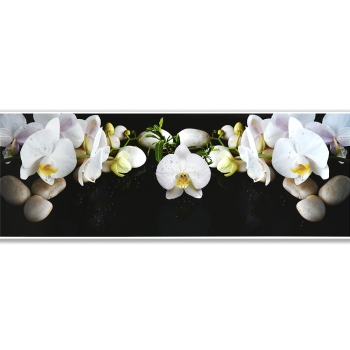 Интерьерная панель "Акватон" Белая Орхидея 695*2070*3 мм