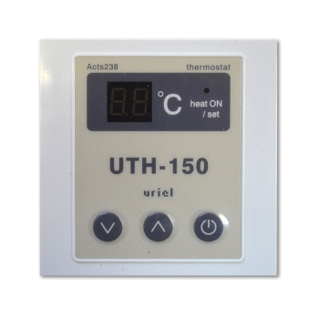 Терморегулятор для инфракрасного теплого пола, электронный UTH-150 (встраиваемый)