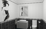 Панель ПВХ ПанДА Париж девушка в ванной