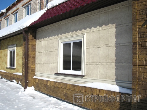 Фасадная плитка оникс на доме фото