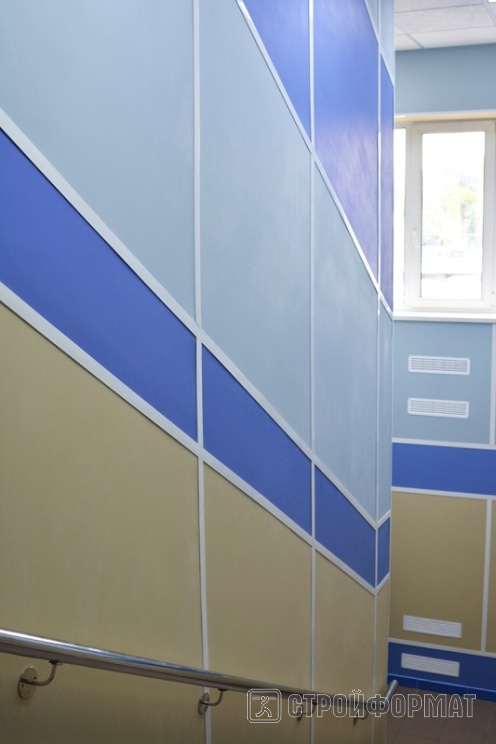Панели Vekoroom голубые лестница фото