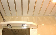 Реечные потолки Cesal в ванной