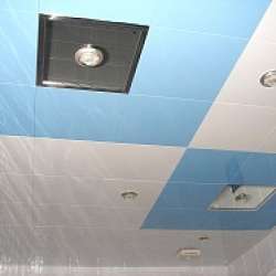 Алюминиевые кассетные потолки Cesal точечные светильники фото