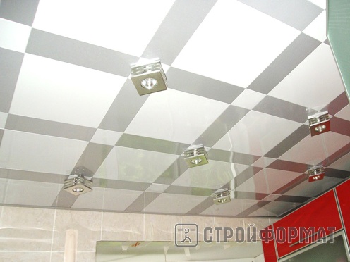 Алюминиевые кассетные потолки Cesal Белый матовый  фото