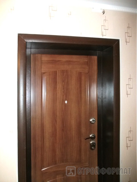 Дверной откос из МДФ темный фото