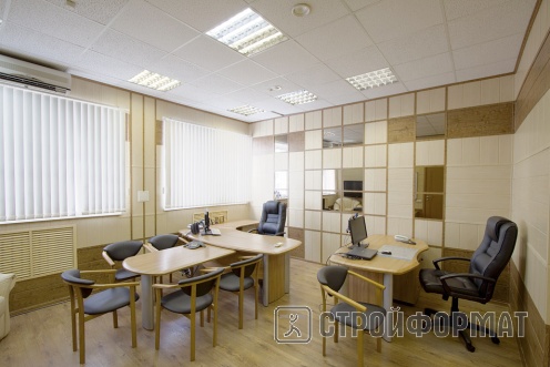 Панели МДФ в отделке стен кабинета фото