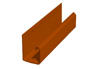 J-trim (ап) blockhouse s-15 дуб светлый 3660 мм (с)