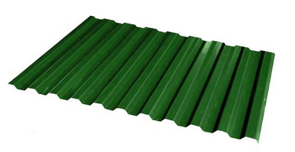 Профлист сс-10 зелёный мох ral 6005, 1190*0,5 мм, без защ.пленки (раб.шир.1160мм)