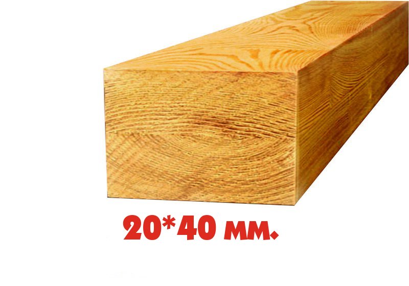 Брус деревянный 20*35*2000 мм строганный