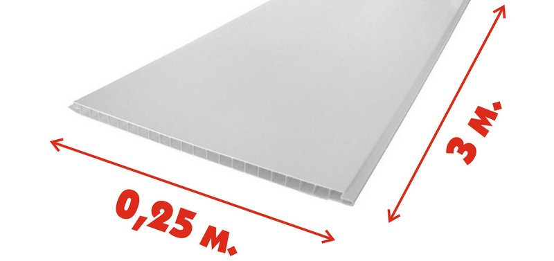 Панель пвх пласт декор (9мм) белая матовая 250*3000 мм