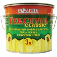 Пропитка для дерева pozitiv текстура classic груша (банка 0,8л)