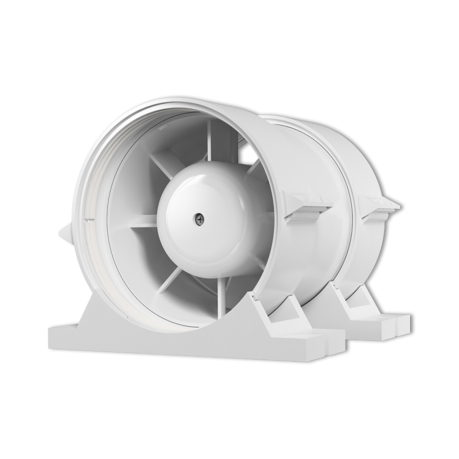 Вентилятор ЭРА PRO 4 осевой канальный приточно-вытяжной с крепежным комплектом D100