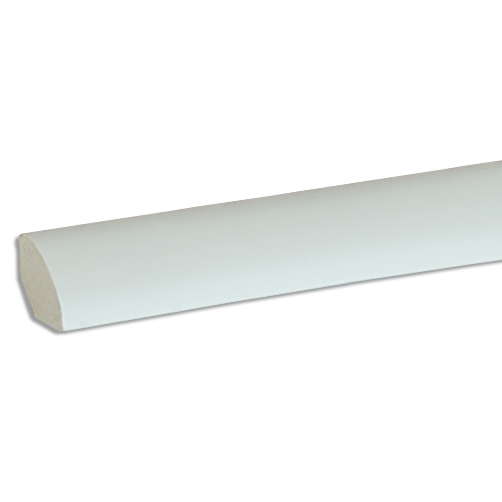 Галтель внутренняя 1/4 вспененный ПВХ (IDEAL) 001 Белый 14*14*2700 мм УвО14
