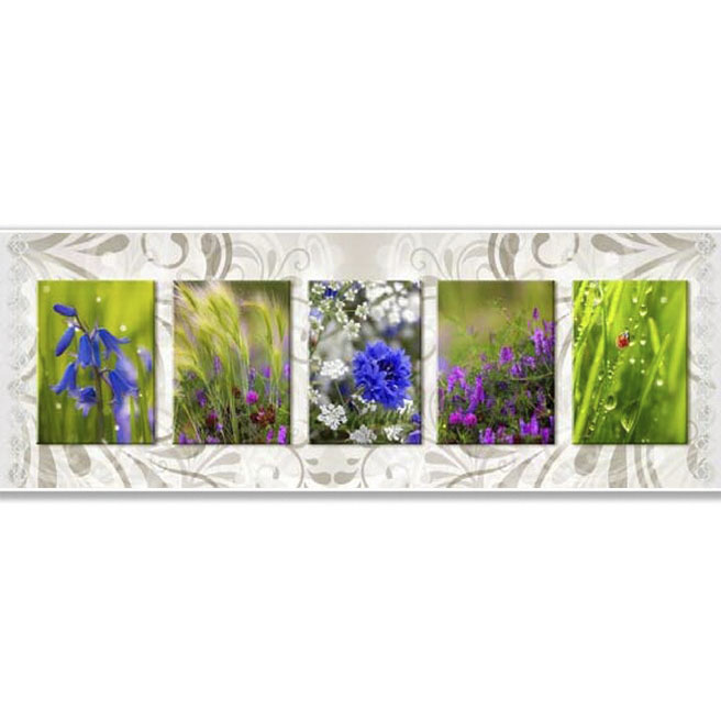 Интерьерная панель "Акватон" Полевые цветы 695*2070*4 мм