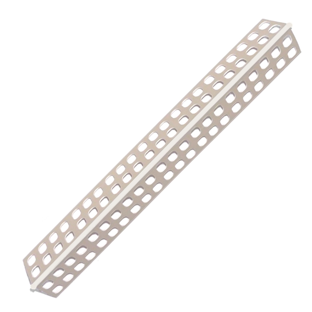 ЕвроУгол ПВХ (IDEAL) штукатурный 2 мм 25*25*3000 мм Ш-У2