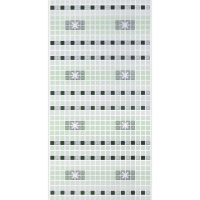 Листовая панель пвх  орнамент зеленый 955*488 мм