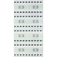 Листовая панель пвх  орнамент зеленый 955*488 мм