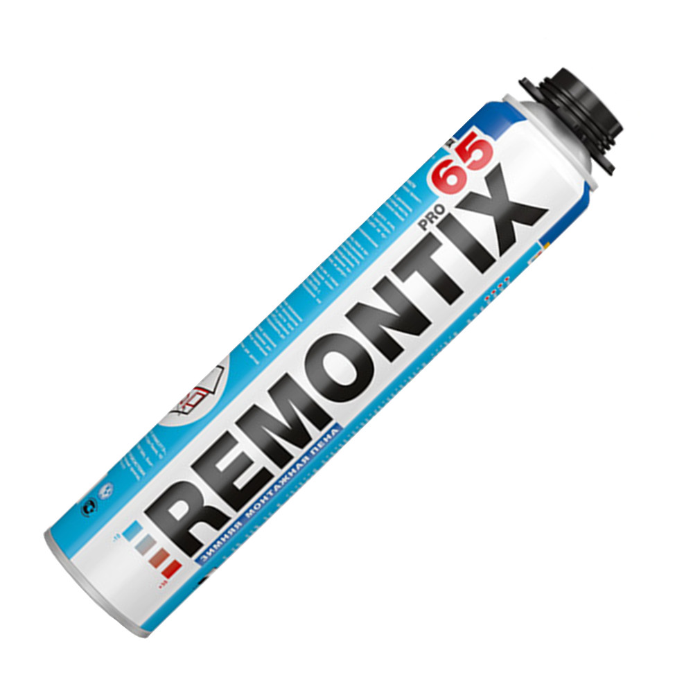 Пена монтажная remontix professional 65 л зимняя 850 мл