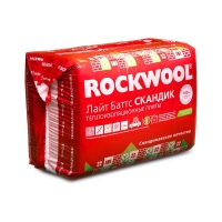 Утеплитель Rockwool Лайт Баттс Скандик (800*600*100 мм) (6 шт./уп. = 2,88 м2. = 0,288 м.куб.) П-37