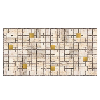 Листовая панель ПВХ "GRACE" Мозаика Мрамор с золотом  960*480*0,3 мм