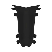 Угол внутренний ПВХ (Идеал КЛАССИК) 55мм 007 Черный