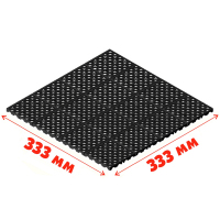 Газонная решетка универсальная "АП" черная 333*333*10,5 мм (12,5 т/м2)