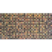 Листовая панель ПВХ  мозаика "Античность коричневая" 955*488 мм