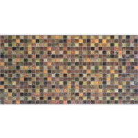 Листовая панель ПВХ  мозаика "Античность коричневая" 955*488 мм