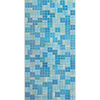 Листовая панель ПВХ "Регул" блик синий 955*488 мм