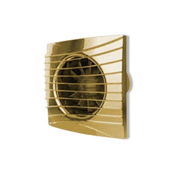 Вентилятор ЭРА SILENT 4C Gold, Вентилятор осевой вытяжной с обратным клапаном D 100, декоративный