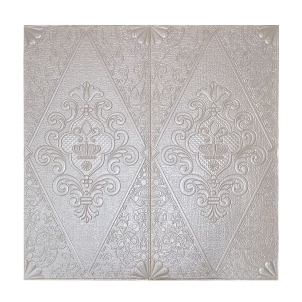 Пластиковая Панель ПВХ самоклеющаяся "Винтаж миндаль" 700*700*5мм