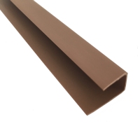 Завершающий элемент ПВХ (РСП) шоколад (10мм) 3000 мм