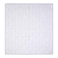 Панель ПВХ самоклеющаяся "Мозаика белая" 685*695*5 мм (RS035-1)