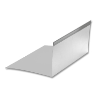 Планка примыкания (размер 420*2000 мм) Серый металлик RAL 9006