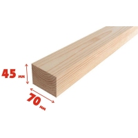 Брус деревянный (АБ) 45*70*2700 мм строганный