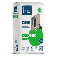Клей Bergauf Keramik Pro С1 Т для плитки и керамогранита вн/нар. работ усиленный (25 кг)