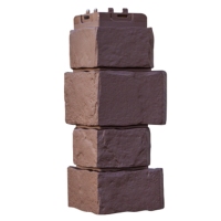 Угол внешний (GL) Крупный камень Шоколадный 415*170 (раб.размер 390*170 мм)