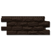 Фасадная панель Grand Line Колотый Камень коричневый 1102*417мм (раб.размер 982*390 мм)