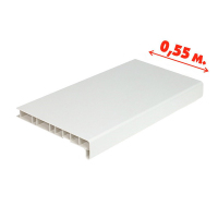 Подоконник ПВХ (Элекс) Белый 550 мм
