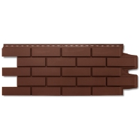 Фасадная панель Grand Line Клинкерный кирпич Шоколадный 1105*417 мм (раб.размер 968*390 мм)