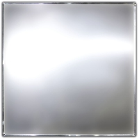 Плита потолочная алюминиевая "CESAL" Хром Люкс 595*595*0,45 мм, TEGULAR К90°, А08