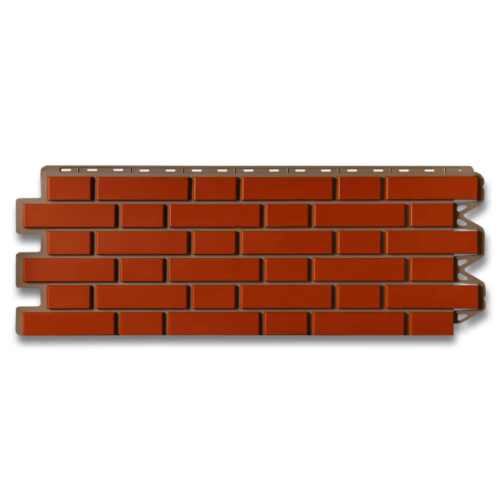 Фасадная панель (АП) "КИРПИЧ КЛИНКЕРНЫЙ" Терракотовый 1220*440 мм (раб.размер 1128*425)