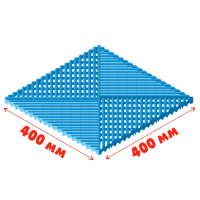 Газонная решетка "АП" синяя 400*400*18 мм (1,5 т/м2)