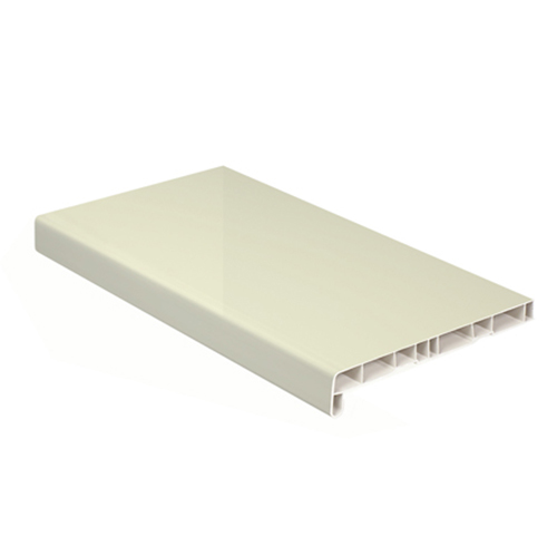 Подоконник ПВХ (Кристаллит) Elesgo Кремовый глянец 350 мм