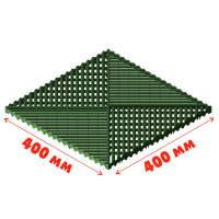 Газонная решетка "АП" зеленая 400*400*18 мм (1,5 т/м2)